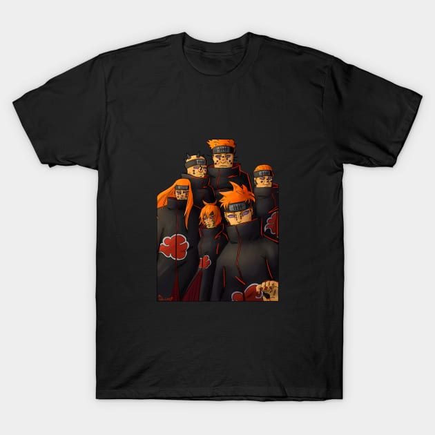 The Six Path of Pain T-Shirt by BadEmpire